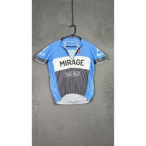 Castelli Mirage Cycling‎ Jersey XL Blue Richardson Bike Mart Zip Mens Race Shirt